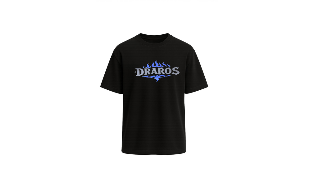 Silver Dragon Roses Flames